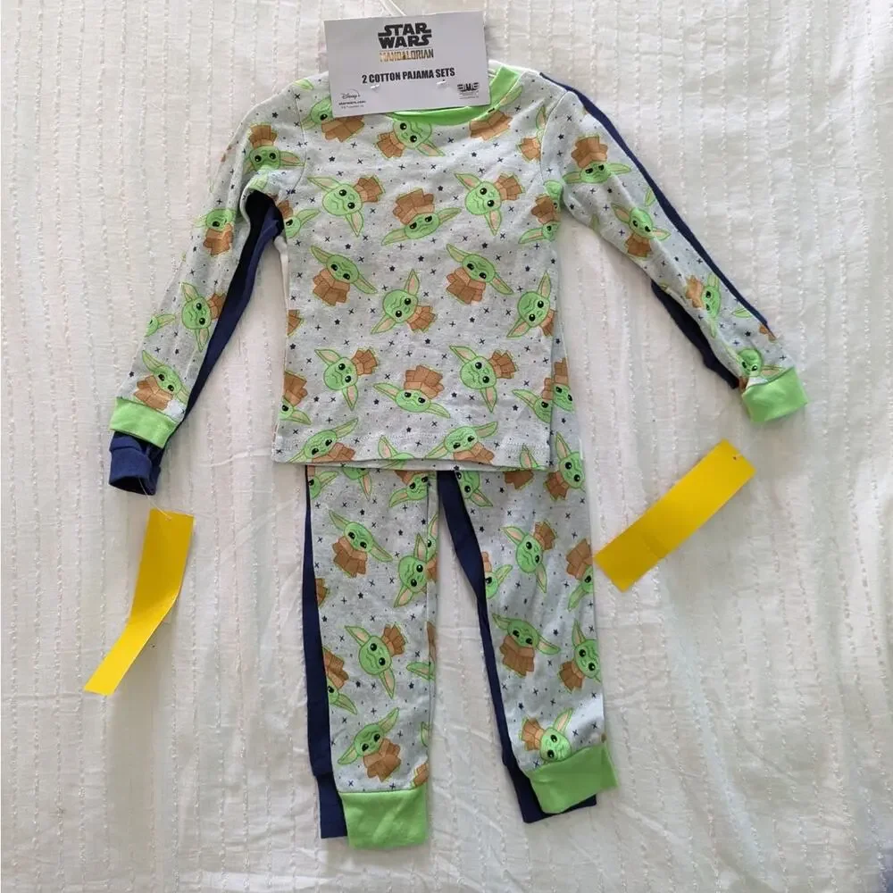 Star Wars Baby Yoda Grogu 4-Piece Pajama Set NWT size 3t